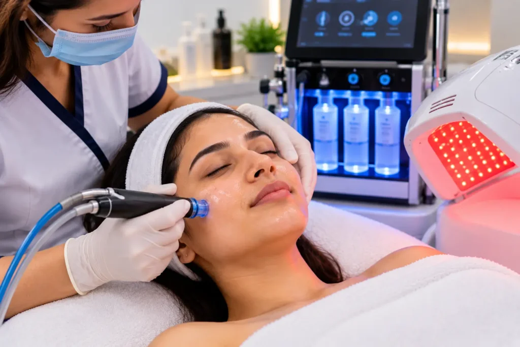 Hydrafacial and LED Light Therapy: A Complete Guide